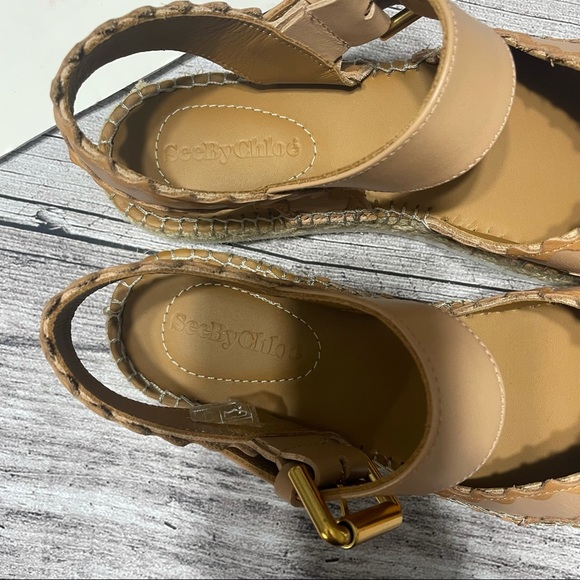 See By Chloe Glyn Leather Espadrilles - Picture 12 of 16